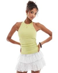 Pull&Bear - Knot Detail Halterneck Top - Lyst