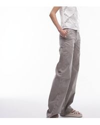 TOPSHOP - Broek Met Rechte Pijpen En Lage Taille - Lyst