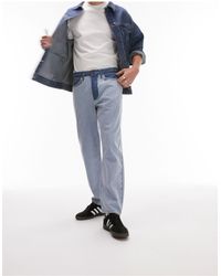 TOPMAN - – locker geschnittene jeans im patchwork-design - Lyst