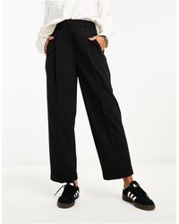 ASOS - Tapered Trouser With Turn Up Hem - Lyst