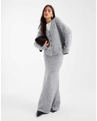4th & Reckless - Wool Feel Knit Column Maxi Skirt Co-Ord - Lyst