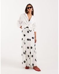 ASOS - Cotton Godet Maxi Skirt - Lyst