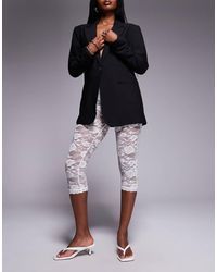 River Island - – caprihose aus spitze - Lyst