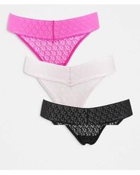Calvin Klein - Icon Logo Lace 3 Pack Low Rise Bikini Briefs - Lyst