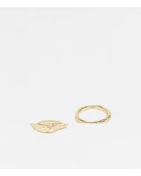 & Other Stories - Set Van 2 Ringen Met Textuur - Lyst