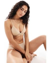 Pieces - Seamless Triangle Bra - Lyst