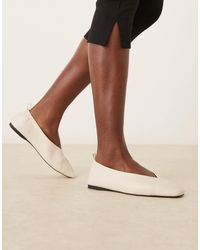 ASOS - Leslie Square Toe Ballets - Lyst