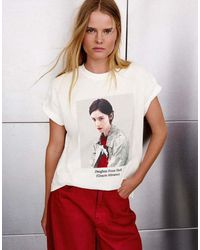 Bershka - Gracie Abrams Short Sleeve Oversize T-Shirt - Lyst