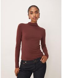 Mango - – langärmliges, hochgeschlossenes shirt - Lyst