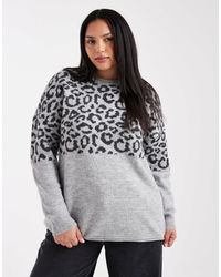 ONLY - Animal Print Sweater - Lyst