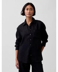 Gap - Co-ord Relaxed Fit Linen Mix Shirt - Lyst