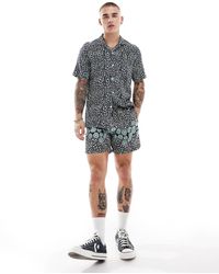 Farah - Colbert Flower Print Swim Shorts - Lyst