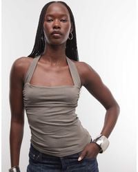 Weekday - Slim Fit Halter Neck Top - Lyst