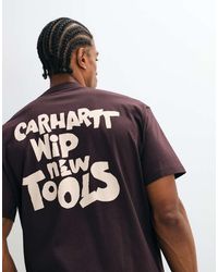 Carhartt - Cutout Front And Back Print Logo T-shirt - Lyst