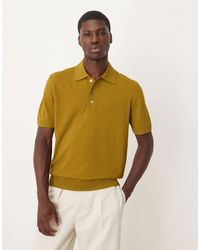 Mango - Polo en maille à détail boutonné - foncé - Lyst