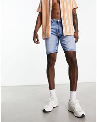Only & Sons - Loose Fit Denim Shorts - Lyst