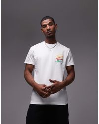 Tommy Hilfiger - T-shirt avec imprimé signature répété au dos - Lyst