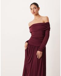 long sleeve elegant midi dress Womens Cashmere Wrap Dress Long Sleeve Elegant A-Line Midi Dress Beige / XS