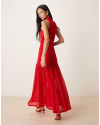 SNDY'S Alessia Drop Waist Dress in White | Lyst SNDY'S Alessia Drop Waist Dress in White | Lyst