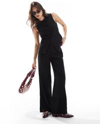 New Look - Pantalon d'ensemble ample en lin - Lyst