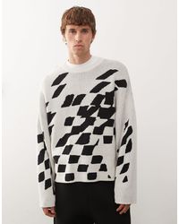Weekday - Emilio - pull avec imprimé graphique décomposé - cassé - Lyst