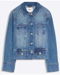 Bershka - Cropped Denim Jacket - Lyst
