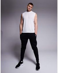 BOSS - Joggers Negros Con Raya Y Logo Authentic Bodywear De Boss - Lyst