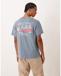 Pompeii UK - Pompeii Cotton Logo T-shirt With Graphic Back Print - Lyst