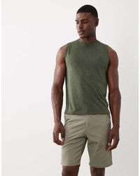 SELECTED - Pantalones Cortos Chinos Caquis De -Gris - Lyst