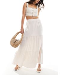 Miss Selfridge - – gestufter maxirock - Lyst