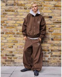 Pull&Bear - Stwd Checked Jogger Trousers - Lyst