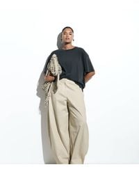 ASOS - Curve Tailored Extreme Taper Barrel Pants - Lyst