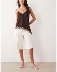 ASOS - Bermuda large épuré - ivoire - Lyst