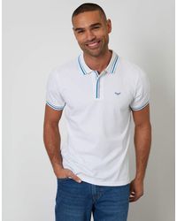 Threadbare - Contrast Tipping Cotton Jersey Polo Shirt - Lyst