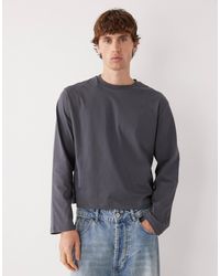 Reclaimed (vintage) - Long Sleeve Cropped Boxy T-shirt - Lyst