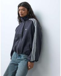 adidas Originals - Faux Suede Track Jacket - Lyst