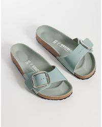 Birkenstock - Madrid Big Buckle Patent Leather Sandals - Lyst