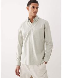 Mango - 100% Cotton Relaxed Fit Long Sleeve Striped Shirt - Lyst