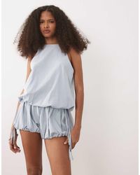 ASOS - Bubble Hem Halter Neck Top Co Ord - Lyst
