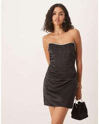 Collective The Label - Strapless Corset Mini Dress - Lyst