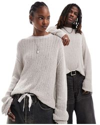 Weekday - Unisex Jordan Open Knit Sweater - Lyst