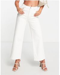 & Other Stories Treasure Wide Leg Cropped Jeans - White