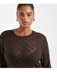 Noisy May - Long Sleeve Lace Top - Lyst