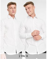 French Connection - Formal 2 Pack Shirts - Lyst