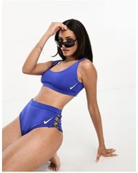 Nike - Icon Sneakerkini Scoop Neck Bikini Top - Lyst