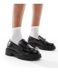 SEQWL Wide Fit - Alfa Chunky Loafers - Lyst