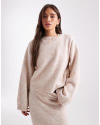 ASOS - Knitted Wide Sleeve Jumper Co-Ord With Wool - Lyst