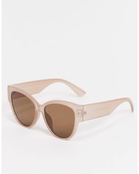 New Look Rectangle Cateye Sunglasses - Brown