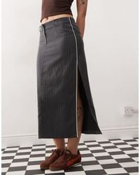 Monki - Maxi Skirt With Side Split - Lyst