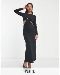 Only Petite - Maxi Dress With Cut Out Sides - Lyst